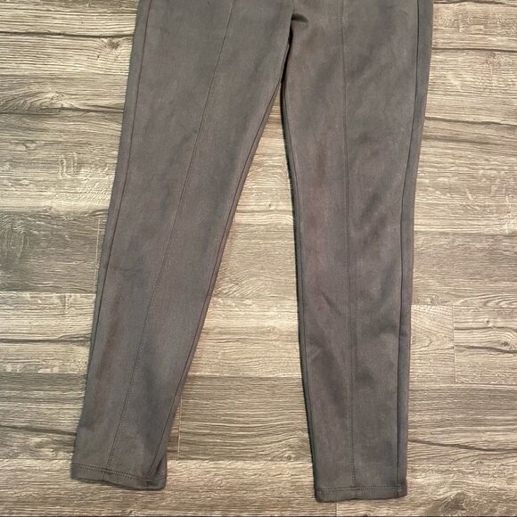 WHBM White House Black Market Gray Ultra-Suede Leggings Pants - Picture 6 of 12